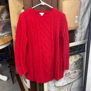 Jjill Red tunic sweater